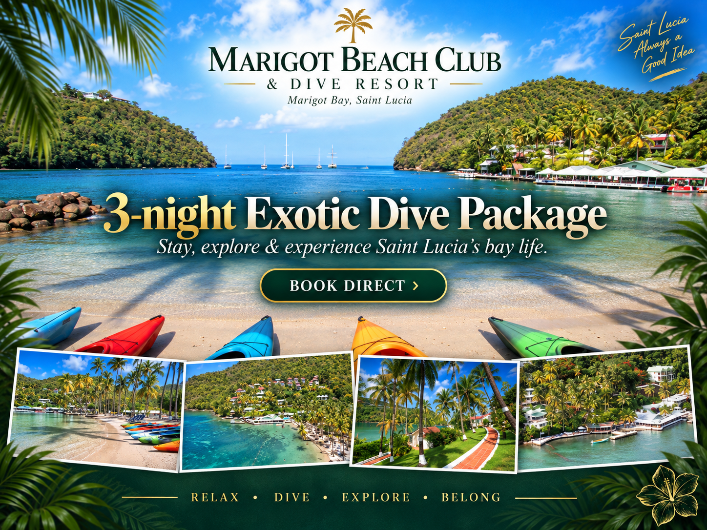 3-night Exotic Dive Package - Marigot Beach Club & Dive Resort promotion