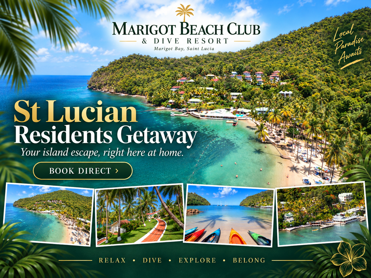St Lucian Residents Getaway - Marigot Beach Club & Dive Resort promotion